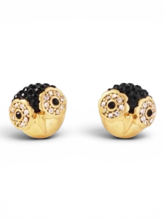kate spade Jewelry - Kate Spade NWT Penguin Stud Earrings Gold Pave Crystal Owl Dashing Beauty